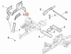 Ducato Boxer Jumper Ön Sağ Podya Sacı OPAR 1375390080