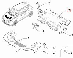 FIAT Punto Motor Kapak Muhafaza 51867100