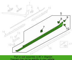 VOLVO V90   Sol Marşpiyel Koruyucu 39791546