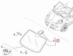 Fiat Doblo Ön Cam 2009> OPAR 51989631
