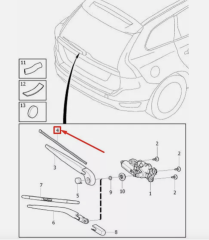 VOLVO XC60 Arka Cam Silecek 30753535