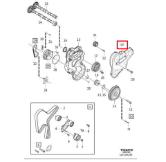 Volvo D4 Motor Triger Kayışı Koruma Kapağı 31401491