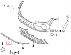 VOLVO XC60 Tampon Ön Orta Krom Kaplama 32227904