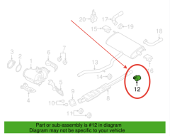 VOLVO XC90 Egzost Bağlantı Aparat Spiral 30742432