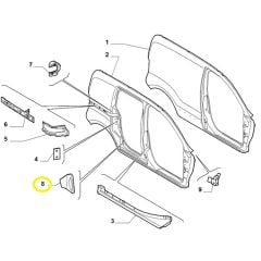 Fiat Fiorino Sol Kapı Takviye Sacı OPAR 1355844080
