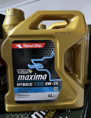 Petrol Ofisi Maxima HYBRID TECH 0W20 Motor Yağı 4 LİTRE