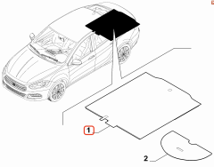 Fiat Egea Bagaj Bölme Halısı OPAR 6000629028