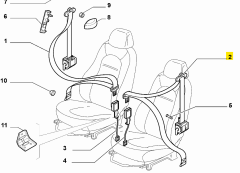 FIAT Emniyet Kemeri 735498049