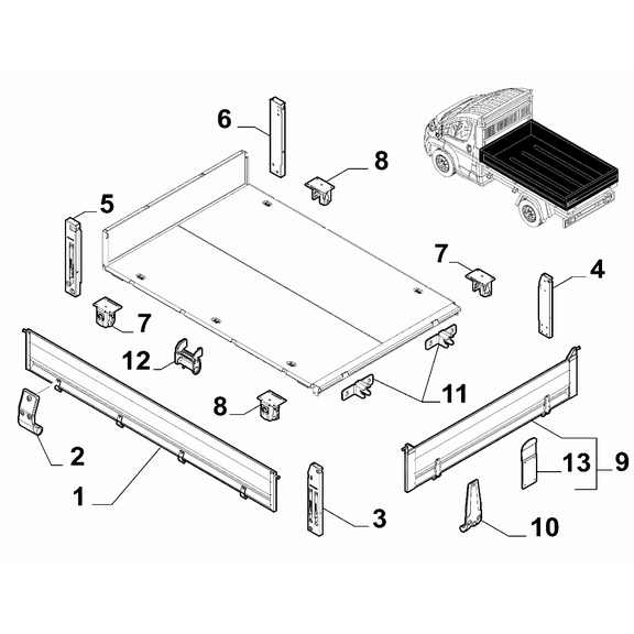 OPAR 71776639  Ducato 2021 Kasa  Ön Kısımlar ve Yan Menteşeler