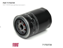 Ducato / Boxer / Jumper Yağ Filtresi (Demir) 71753739