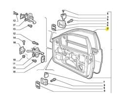 FIAT Punto Ön Sağ Kapı Sacı 95460207