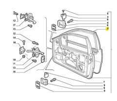 FIAT Punto Ön Sağ Kapı Sacı OPAR 95460207