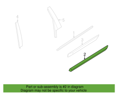 VOLVO XC60 Arka Kapı Cam Sıyırma Çıtası Krom 31371113 : 31352228