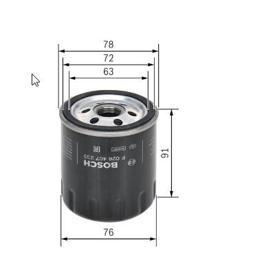 BOSCH F026407233 YAĞ FİLTRESİ DS7Q 6714 AB