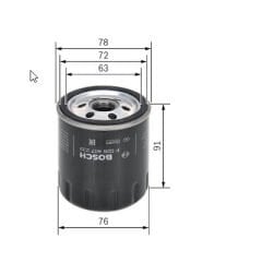 BOSCH F026407233 YAĞ FİLTRESİ DS7Q 6714 AB