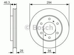 Fullback/L200/Pajero Ön Fren Disk  6000609712