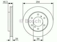 OPAR 6000609712 Fullback/L200 Ön Fren Disk MN102276