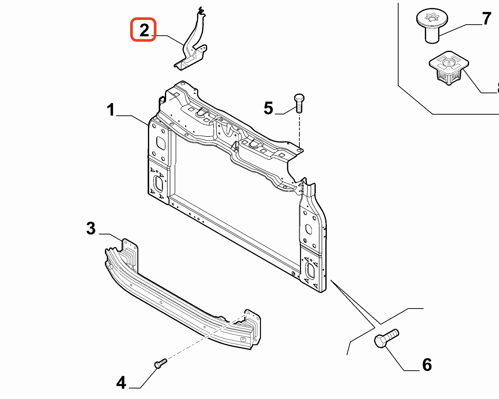 Lancia Ypsilon Ön Sol Travers 51837222