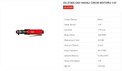 GAV Havalı Cırcır Motoru 1/4 OS-3100S