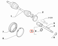 Fiat Sağ İç Aks Mili OPAR 55205034