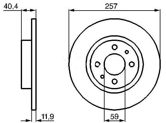 Fiat 500 Ön Fren Disk 51866265