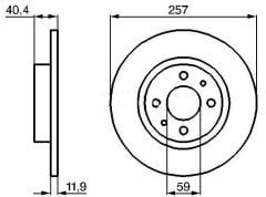 Fiat 500 Ön Fren Disk 51866265