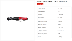 GAV Havalı Cırcır Motoru 1/2 OS-8612L