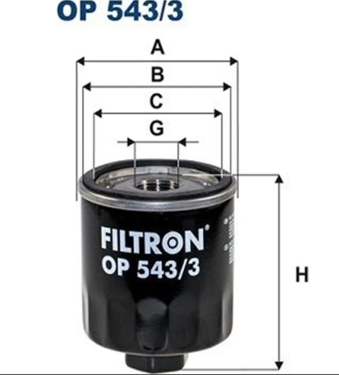 FILTRON OP543/3 TRANSIT V-363 Yağ Filtresi GK3Q 6714 AA