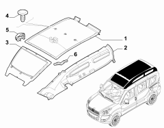 OPAR 735526902 DOBLO TAVAN DÖŞEME