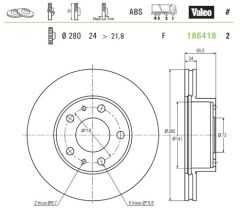 FIAT Ducato Jumper Ön Fren Disk 71738905