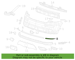 Grand Cherokee Ön Sol Tampon Çıtası Mopar K5XM07SZ0AA