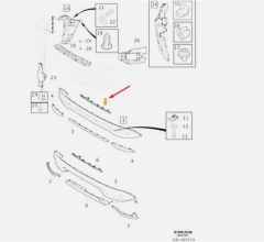 Volvo XC60 Arka Tampon Tutucu 32136221