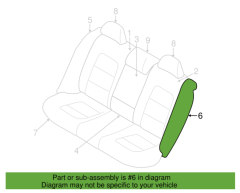 VOLVO Arka Sol Koltuk Minder Kılıfı 39819175