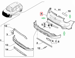 FIAT 1,4 500X Ön Tampon 735629056