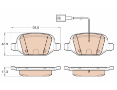 FIAT Arka Fren Balata  Ricambi Originali- 77365858 , 77365752