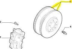 Fiat Scudo, Jumpy Expert Ön Fren Diski 9404249878 (Adet)