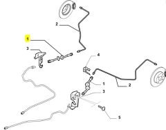 Fiat Fiorino / 500L / Linea Arka Fren Hortumu OPAR 51790084