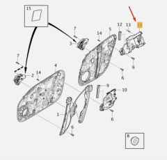 VOLVO S60 Arka Sağ Kapı Cam Kriko Braketi 32310899