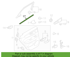VOLVO XC60  Arka Sol İç Kapı Cam Kemer Fitili 31424367