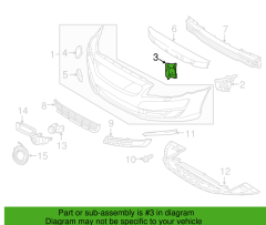 Volvo S80 V70 2014-2016 Sol Ön Tampon Braketi 31353470