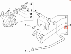 Fiat 500X Doblo Jeep Renegade Enjeksiyon Pompa Hortumu | RICAMBI Originali 46351489