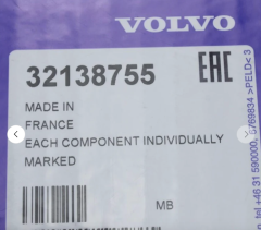 Volvo S60 V60 Egzoz Uç Boruları (sol ve sağ) 32138755