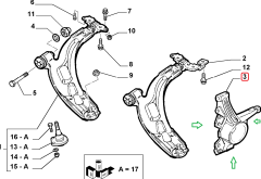 FIAT 1,3 Palio Albea Ön Sağ ABS'li / Aks Taşıyıcı 46828590