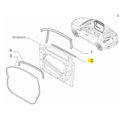 ALFA Kapı Cam Fitili 50511613