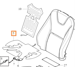 VOLVO Koltuk Isıtıcı Ped 31498126 : 274170