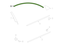 Volvo S90 Ön Sol Kapı Pervazı Çıtası 31108888 : 31434995