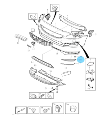VOLVO S60  Sağ Sis Far Kapağı Krom 31323853