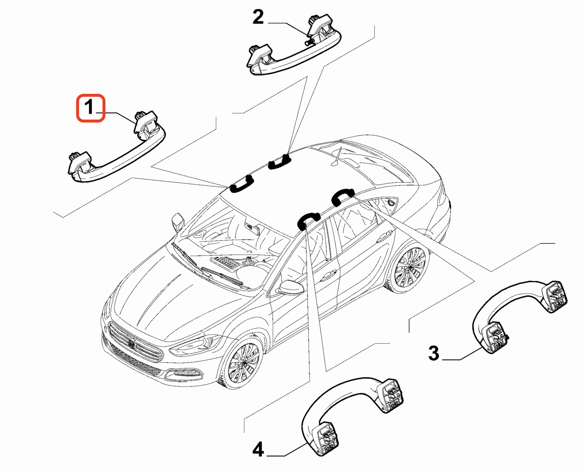 Egea Ön Sağ Tutamak OPAR 735674386