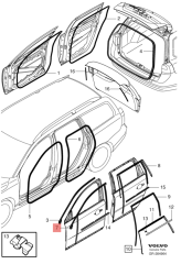 VOLVO Ön Sağ Kapı Cam Fitili 31371177