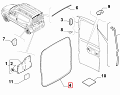 FIAT Doblo Bagaj Kapı Fitili OPAR 52003612